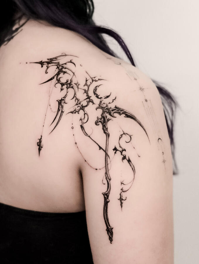 scythe and moon gothic cybersigilism scythe and moon gothic cybersigilism